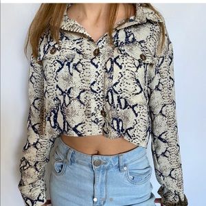 Snakeskin button up